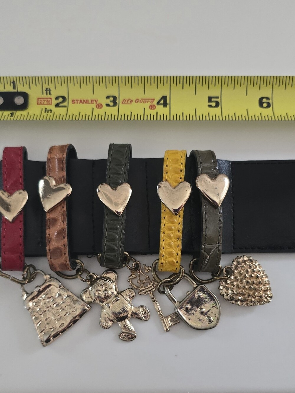 VTG Express Leather Belt With Charms !